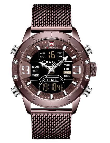 Men's Business Quartz Watch with Alarm and Calendar - Blue Cup LLC.