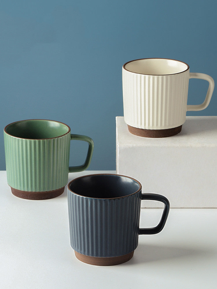 Japanese Retro Ceramic Coffee Mug - Nordic Style - Blue Cup LLC.