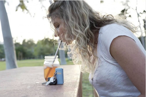 Stainless Steel Collapsible Straw for Outdoor Use - Blue Cup LLC.