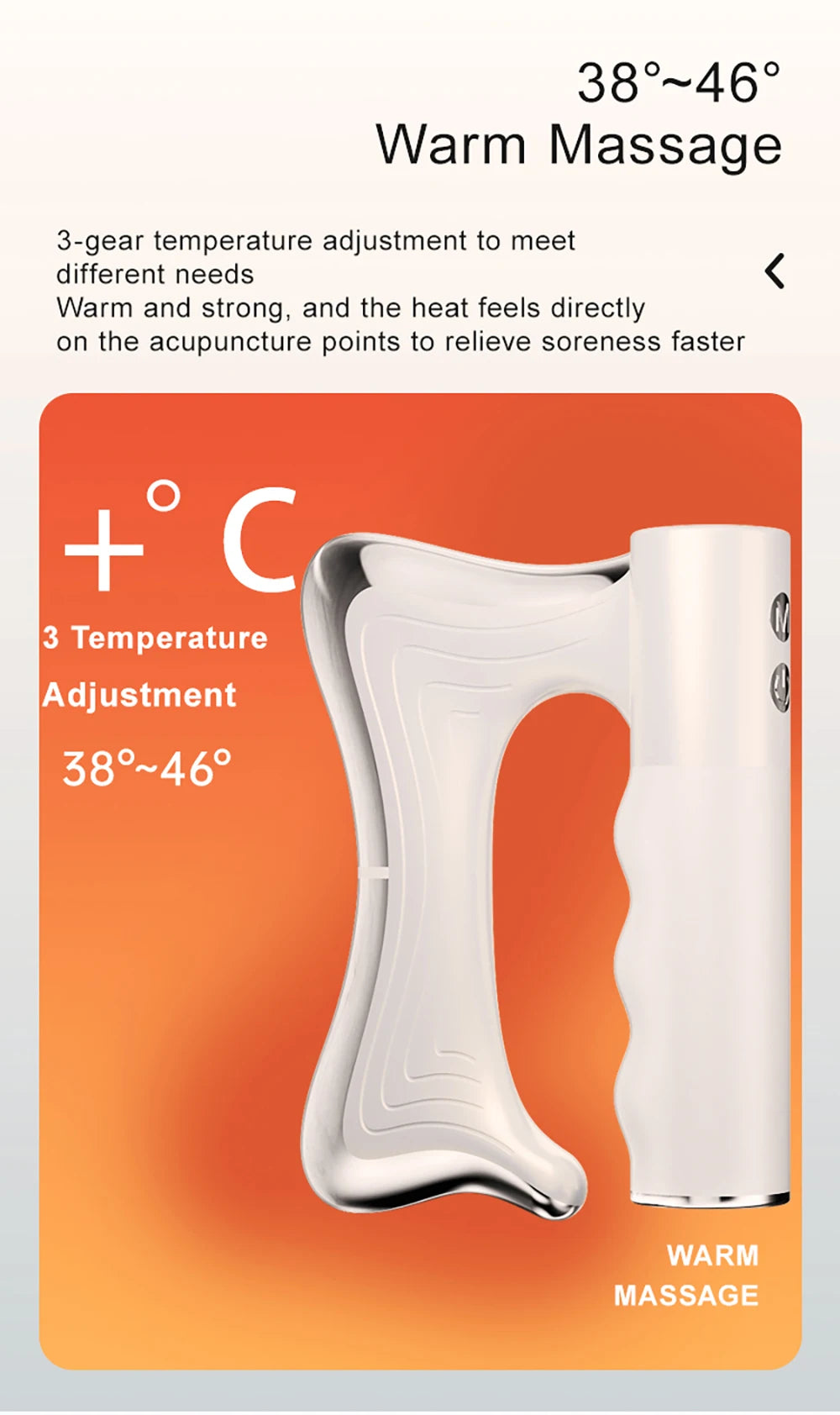 Electric Deep Tissue Massage Blade – Heated Fascia Relaxation Tool - Blue Cup LLC.