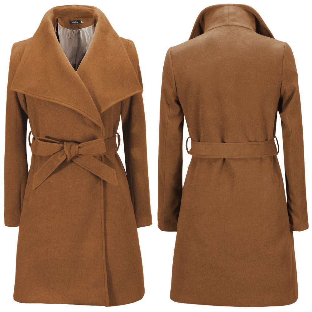 Woolen Coat for Women - Blue Cup LLC.