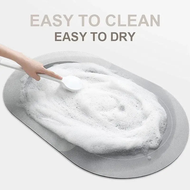 Absorbent Quick Dry Non-Slip Bath Mat (19.68in x 31.49in) - Blue Cup LLC.