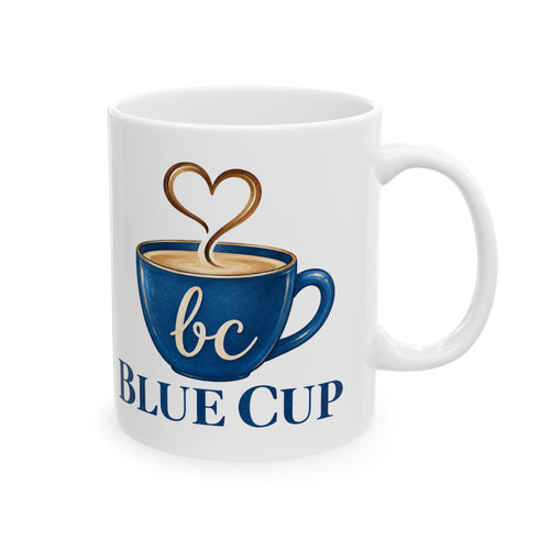 Blue Cup Ceramic Mug, (11oz, 15oz) Printify