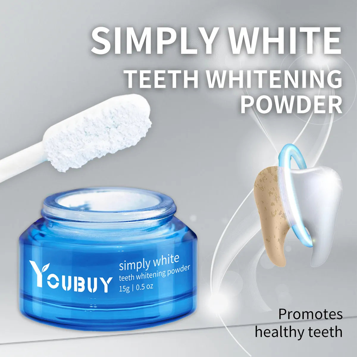 YOUBUY Teeth Whitening Brightening Powder - Blue Cup LLC.