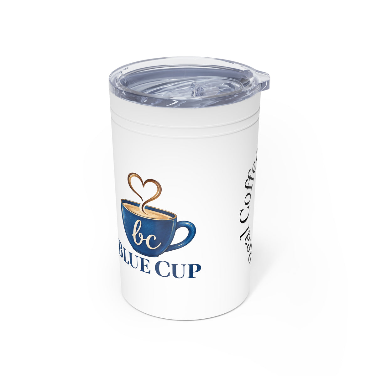 Blue Cup Coffee 11oz Insulated Tumbler – "Real Coffee, Real Connections" Printify