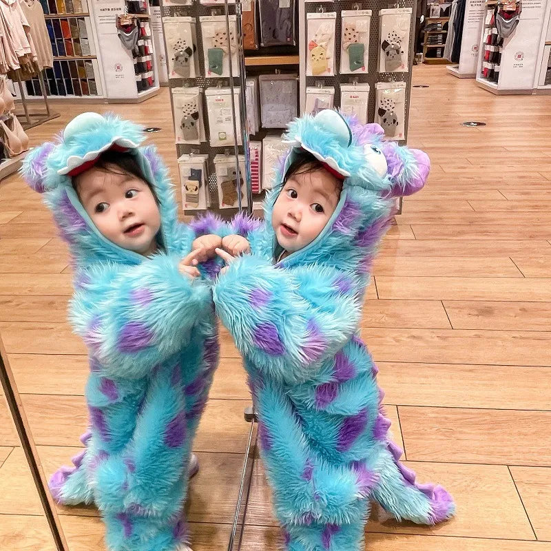 Cute Animal Baby Jumpsuit With Hooded Zipper - Blue Cup LLC.