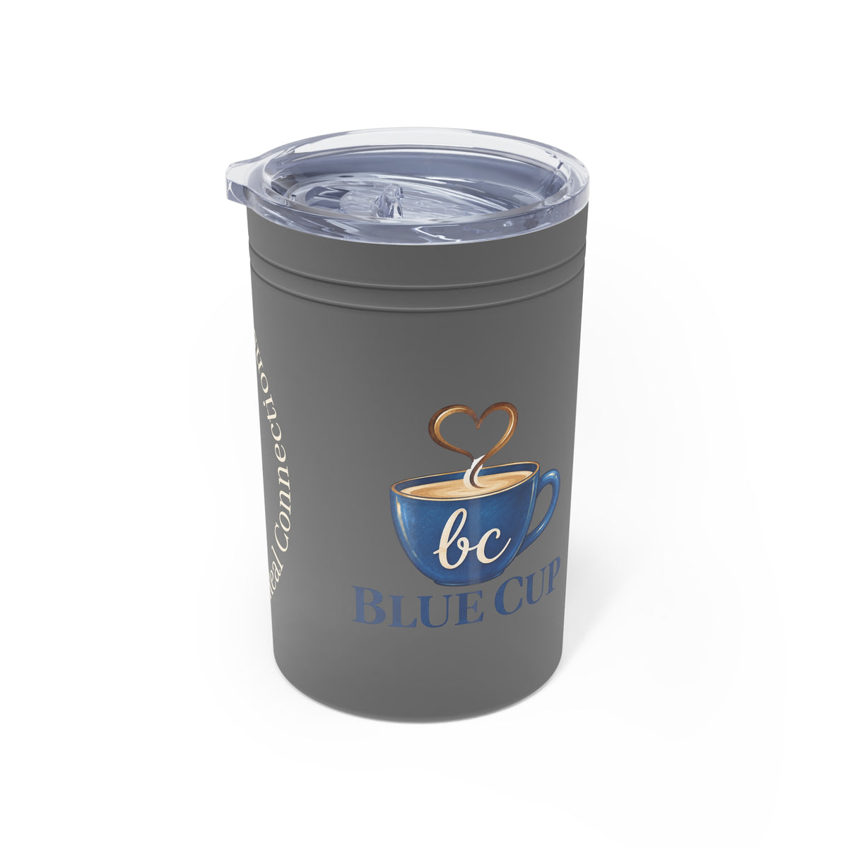Blue Cup Coffee 11oz Insulated Tumbler – "Real Coffee, Real Connections" Printify