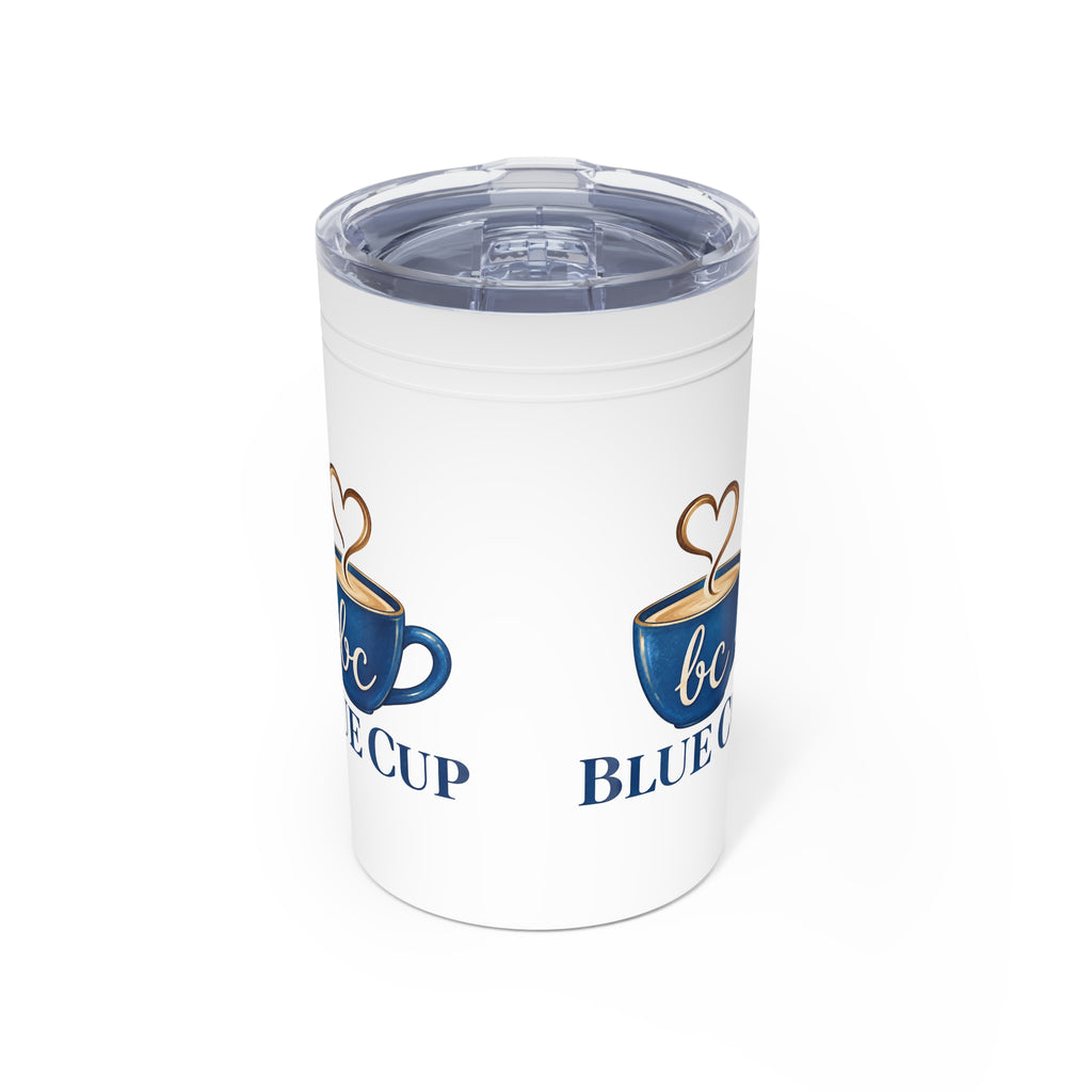 Blue Cup Coffee 11oz Insulated Tumbler – "Real Coffee, Real Connections" Printify