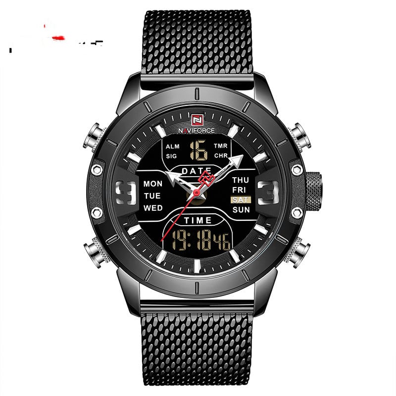 Men's Business Quartz Watch with Alarm and Calendar - Blue Cup LLC.