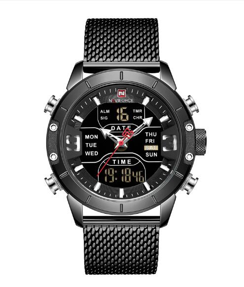 Men's Business Quartz Watch with Alarm and Calendar - Blue Cup LLC.
