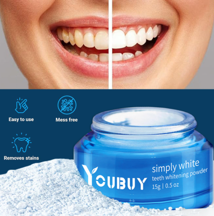 Teeth Whitening Brightening Powder - Blue Cup LLC.