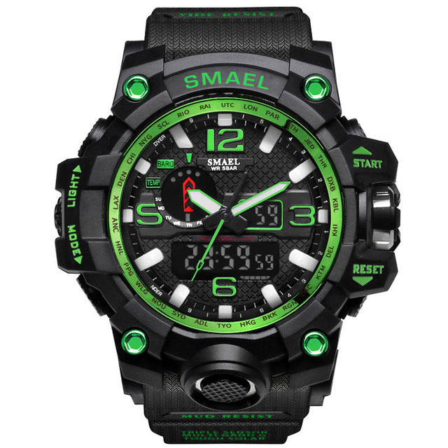 SMAEL 1545 Multifunctional Luminous Outdoor Watch - Blue Cup LLC.