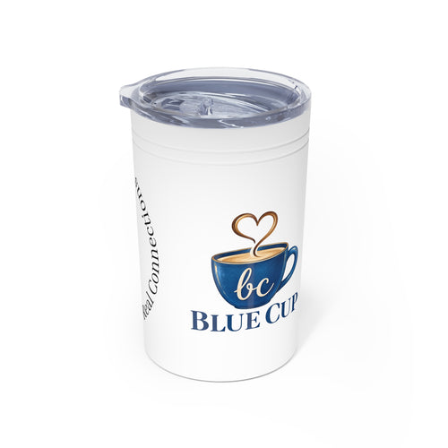 Blue Cup Coffee 11oz Insulated Tumbler – "Real Coffee, Real Connections" Printify