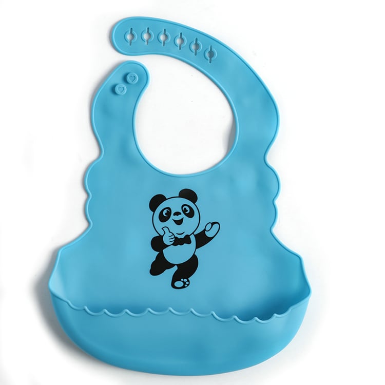 Food Grade Silicone Baby Bib with Saliva Pocket - Blue Cup LLC.