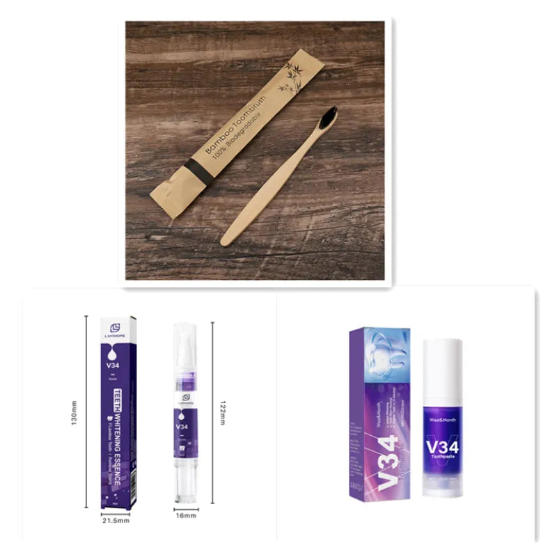 V34 Tooth Cleaning Mousse - Blue Cup LLC.