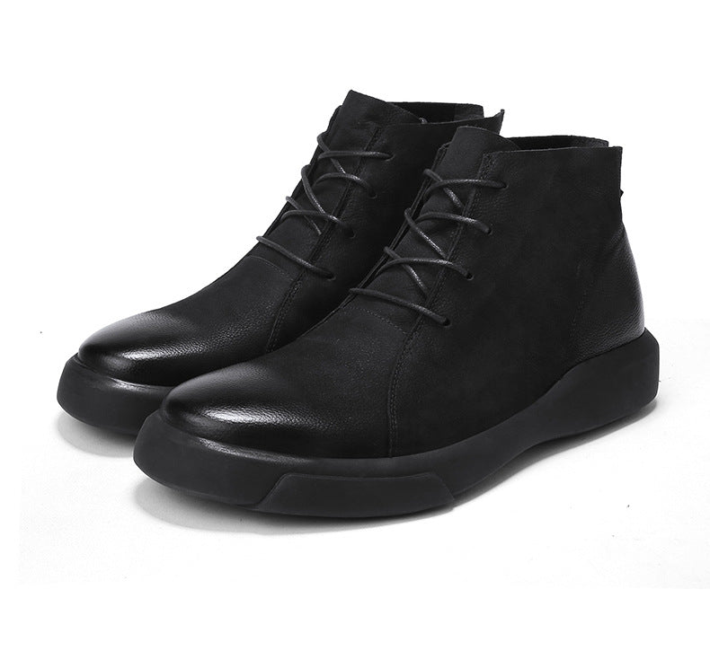 Men's Fashion High-Top Martin Boots - Retro Style - Blue Cup LLC.