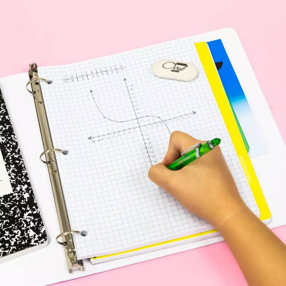 Wireless Notebook Reversible 4″/5″ Quad Ruled 8.5″ X 11″ 80 Ct. - Random Color - Blue Cup LLC.