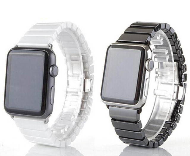 Ceramic Link Band for Apple Watch 38mm/42mm - Blue Cup LLC.