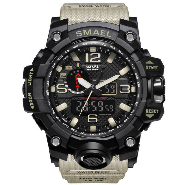 SMAEL 1545 Multifunctional Luminous Outdoor Watch - Blue Cup LLC.