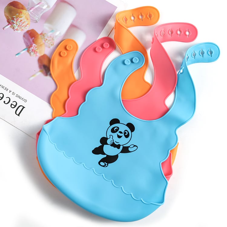Food Grade Silicone Baby Bib with Saliva Pocket - Blue Cup LLC.