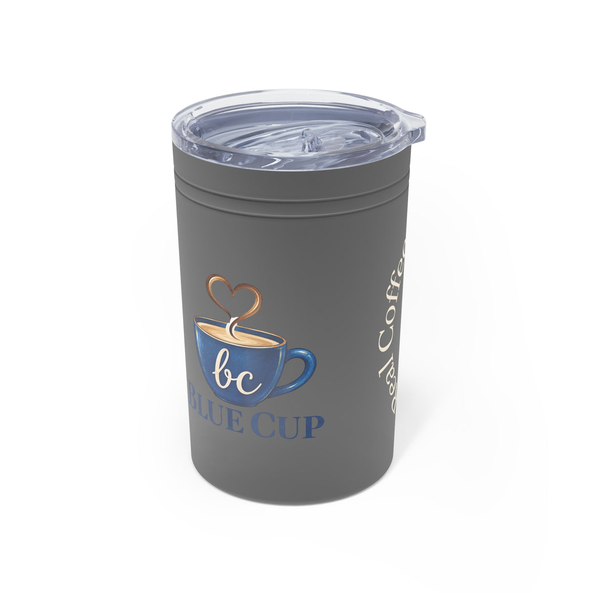 Blue Cup Coffee 11oz Insulated Tumbler – "Real Coffee, Real Connections" Printify