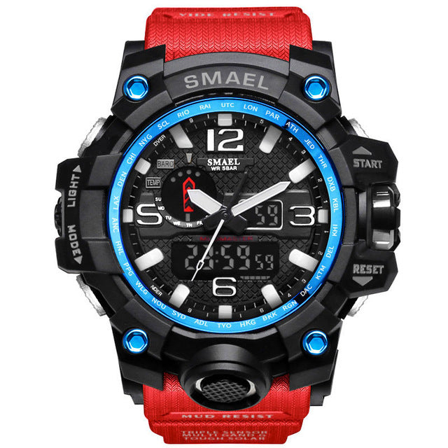 SMAEL 1545 Multifunctional Luminous Outdoor Watch - Blue Cup LLC.