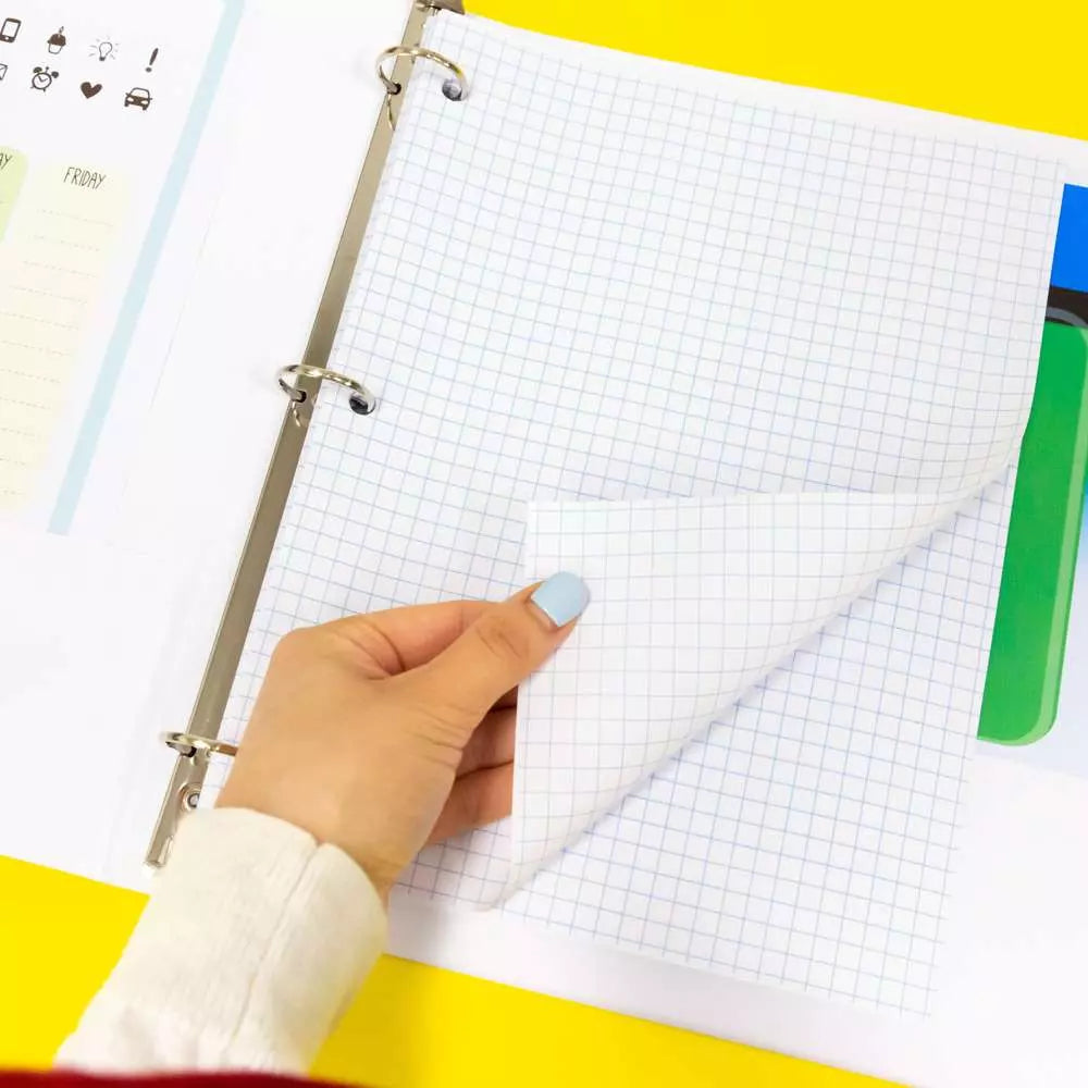 Wireless Notebook Reversible 4″/5″ Quad Ruled 8.5″ X 11″ 80 Ct. - Random Color - Blue Cup LLC.