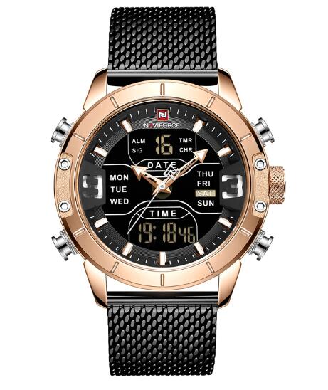 Men's Business Quartz Watch with Alarm and Calendar - Blue Cup LLC.