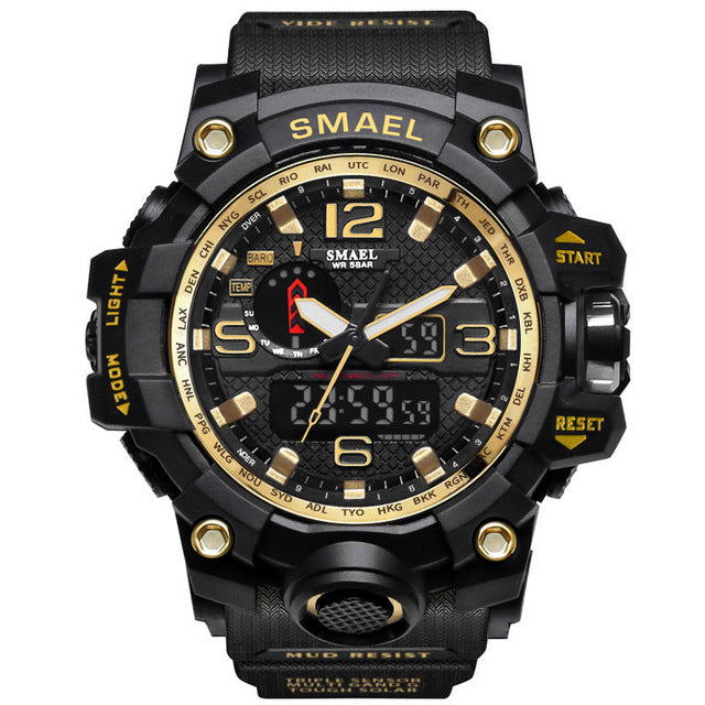 SMAEL 1545 Multifunctional Luminous Outdoor Watch - Blue Cup LLC.