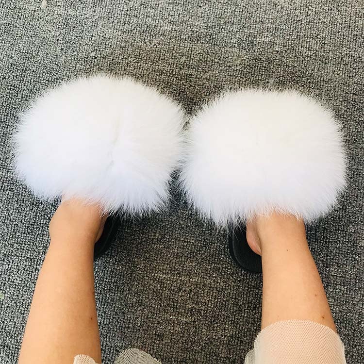 Casual Fur Sandals for Summer Wear Slippers - Blue Cup LLC.