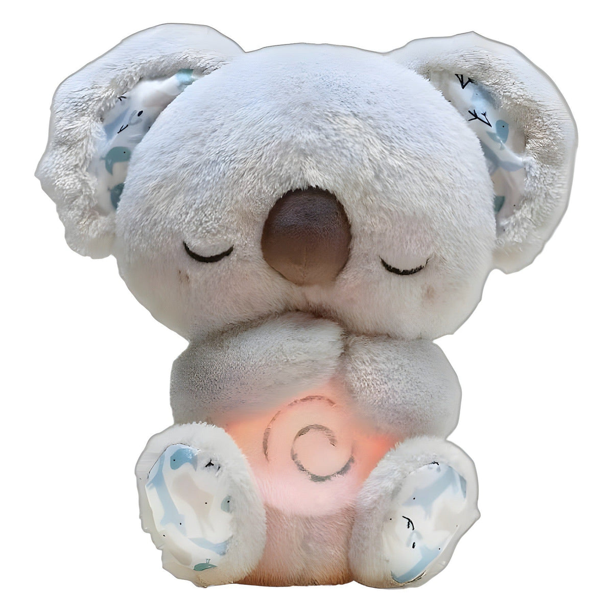 Sound Machine Soothe 'n Snuggle Otter Portable Plush Baby Toy with Sensory Details Music Lights & Rhythmic Breathing Motion - Blue Cup LLC.