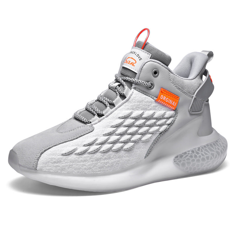 Men's Breathable Luminous Mid-Top Sneakers (Casual) - Blue Cup LLC.