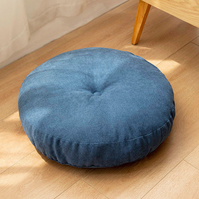 Stylish Pure Color Yoga Cushion for Comfort and Support - Blue Cup LLC.