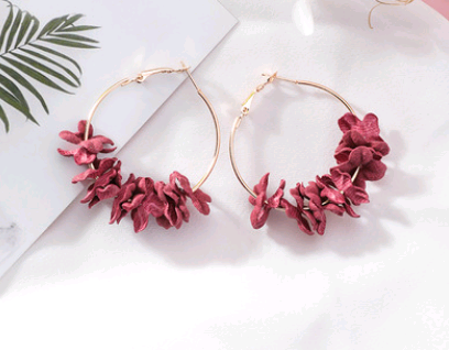 Flower Ear Earrings and Accessories - Blue Cup LLC.