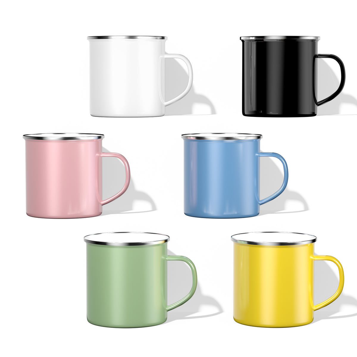 Vintage Enamel Mug for Coffee, Tea, and Camping - Blue Cup LLC.