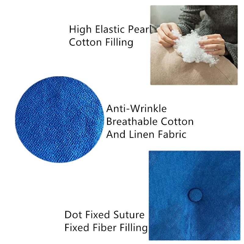 Stylish Pure Color Yoga Cushion for Comfort and Support - Blue Cup LLC.