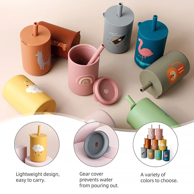 Leak-proof Silicone Children's Drinking Cup for Baby - Blue Cup LLC.