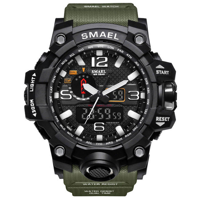 SMAEL 1545 Multifunctional Luminous Outdoor Watch - Blue Cup LLC.