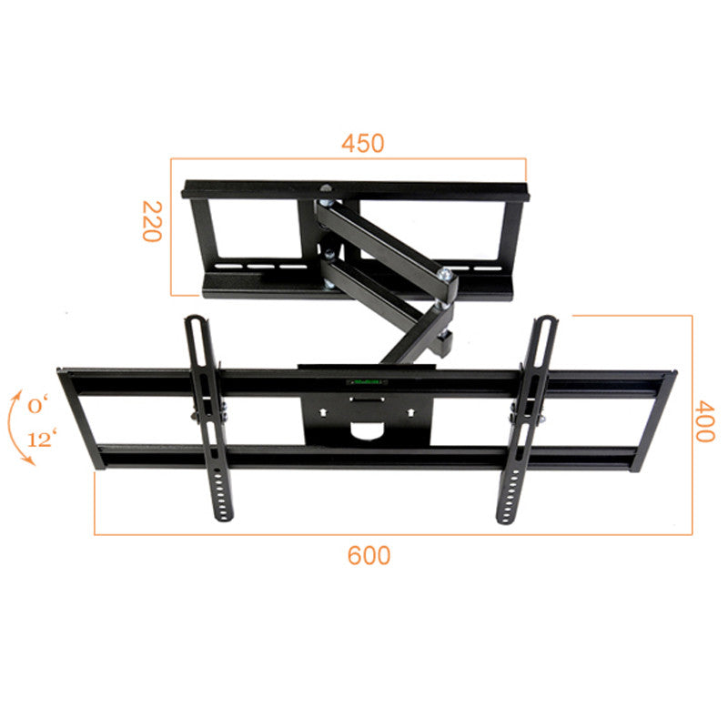 Black TV Stand with Wall Mount Bracket - Blue Cup LLC.