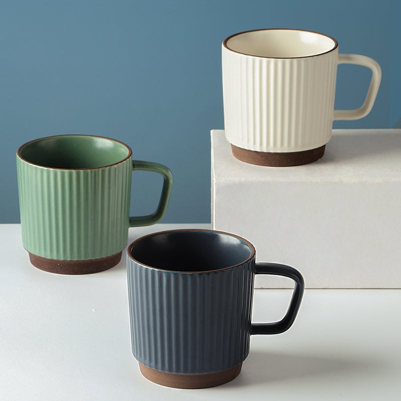 Japanese Retro Ceramic Coffee Mug - Nordic Style - Blue Cup LLC.