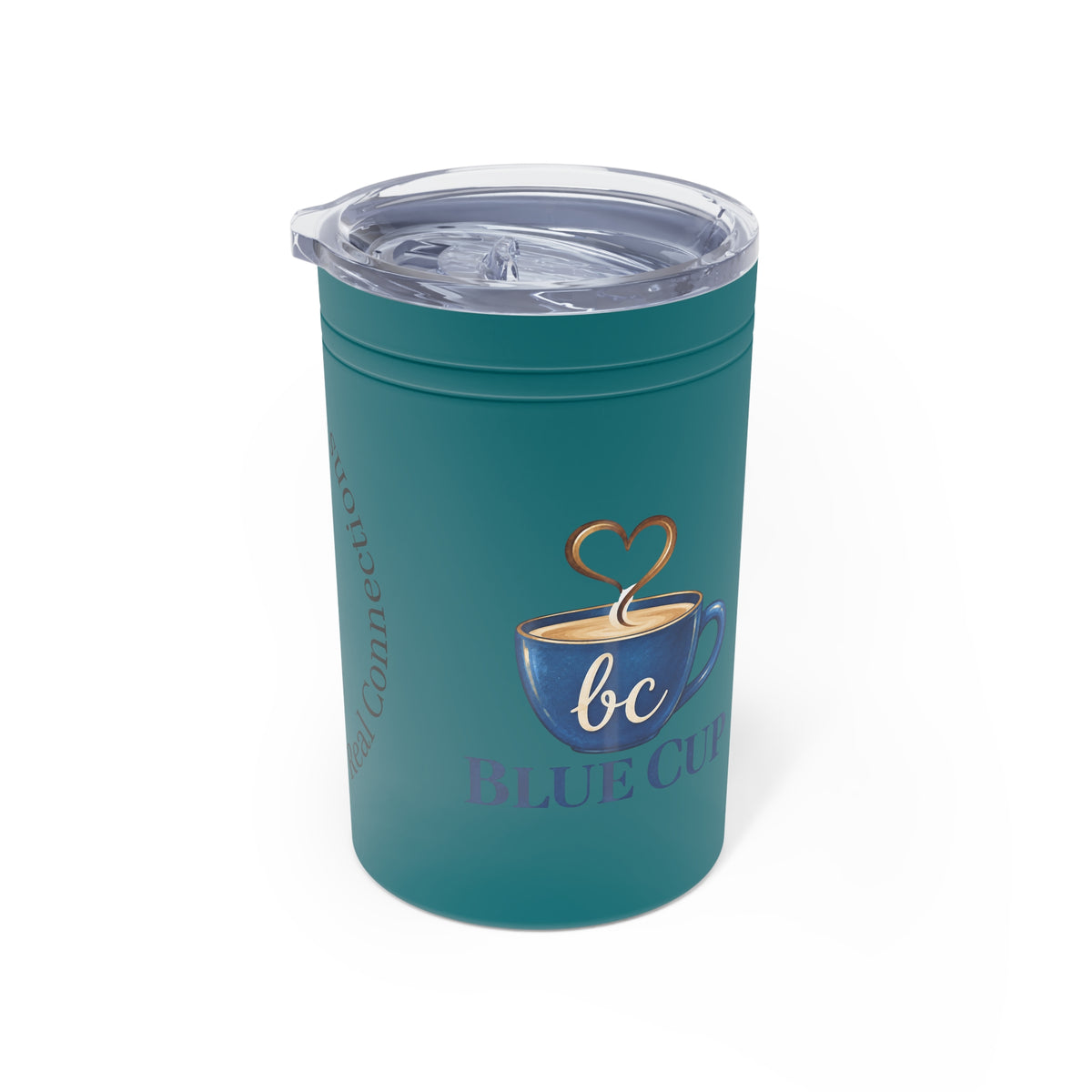 Blue Cup Coffee 11oz Insulated Tumbler – "Real Coffee, Real Connections" Printify