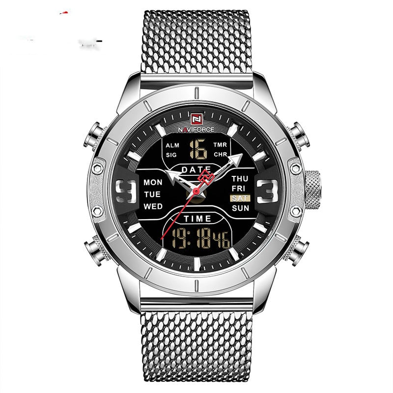 Men's Business Quartz Watch with Alarm and Calendar - Blue Cup LLC.
