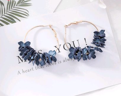 Flower Ear Earrings and Accessories - Blue Cup LLC.