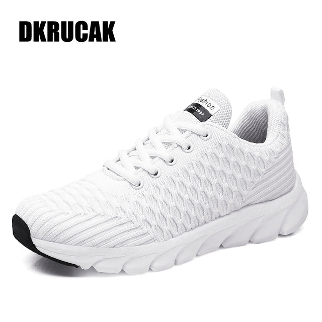 Lightweight Breathable Lace-Up Mesh Sneakers for Women - Blue Cup LLC.