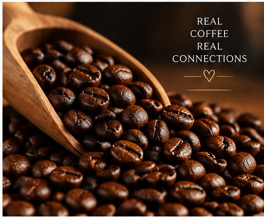 Roasted coffee beans for Blue Cup African Espresso