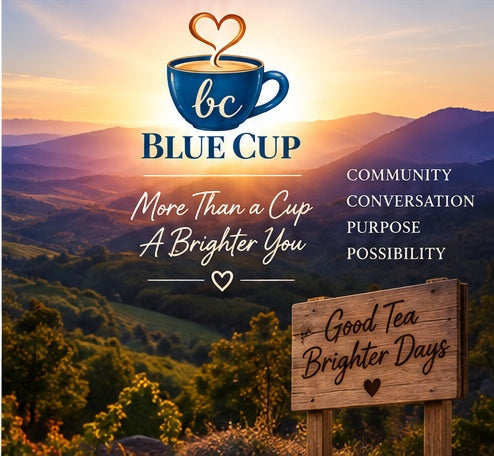 Blue Cup brand image for Apple Cider Rooibos Tea