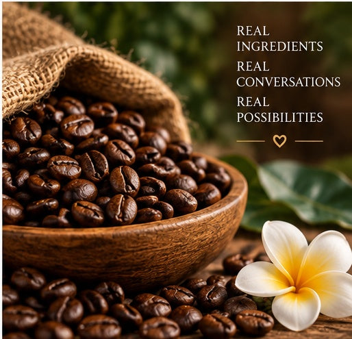 Roasted coffee beans for Blue Cup Bali Blue Coffee