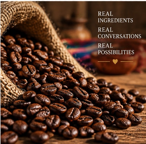 Roasted coffee beans for Blue Cup Mexico Coffee