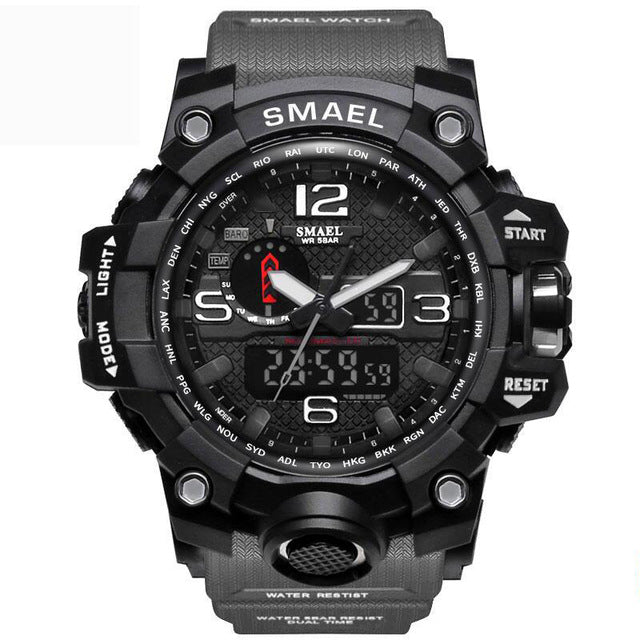 SMAEL 1545 Multifunctional Luminous Outdoor Watch - Blue Cup LLC.