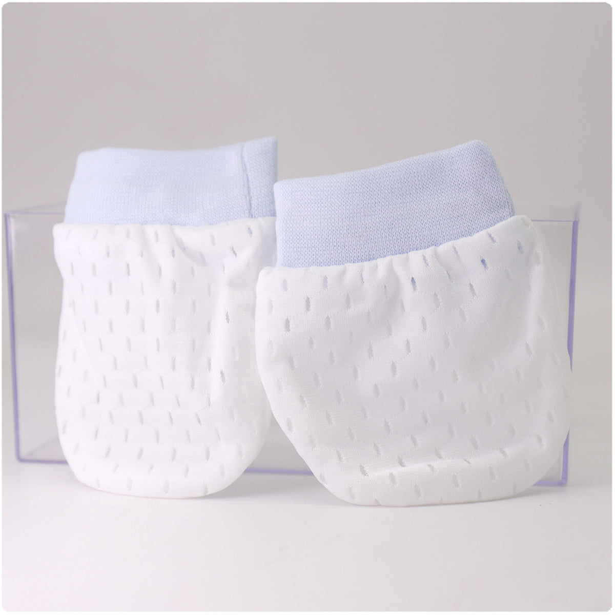 Adjustable Anti-Scratch Mittens for Infants and Newborns - Blue Cup LLC.
